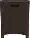 vidaXL - Tuinbox - 39x39x46 - cm - PP - rattan - bruin
