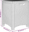 vidaXL - Tuinbox - 39x39x46 - cm - PP - rattan - bruin