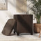 vidaXL - Tuinbox - 39x39x46 - cm - PP - rattan - bruin
