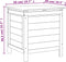 vidaXL - Tuinbox - 50x49x56,5 - cm - massief - vurenhout - bruin