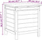 vidaXL - Tuinbox - 50x49x56,5 - cm - massief - vurenhout - wit