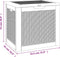 vidaXL - Tuinbox - 55,5x43x53 - cm - polypropeen - lichtbruin
