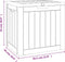 vidaXL - Tuinbox - 55,5x43x53 - cm - polypropeen - zwart