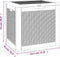 vidaXL - Tuinbox - 55,5x43x53 - cm - polypropeen - zwart