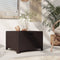 vidaXL - Tuinbox - 60x54x41 - cm - PP - rattan - bruin