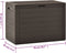 vidaXL - Tuinbox - 78x44x55 - cm - bruin