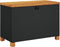 vidaXL - Tuinbox - 80x40x48 - cm - poly - rattan - en - acaciahout - zwart