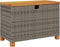 vidaXL - Tuinbox - 80x40x48 - cm - poly - rattan - en - acaciahout - grijs