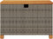 vidaXL - Tuinbox - 80x40x48 - cm - poly - rattan - en - acaciahout - grijs