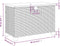 vidaXL - Tuinbox - 80x40x48 - cm - poly - rattan - en - acaciahout - zwart