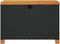 vidaXL - Tuinbox - 80x40x48 - cm - poly - rattan - en - acaciahout - zwart