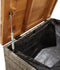 vidaXL - Tuinbox - 80x40x48 - cm - poly - rattan - en - acaciahout - grijs