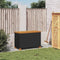 vidaXL - Tuinbox - 80x40x48 - cm - poly - rattan - en - acaciahout - zwart