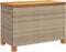 vidaXL - Tuinbox - 80x40x48 - cm - poly - rattan - en - acaciahout - beige