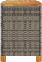 vidaXL - Tuinbox - 80x40x48 - cm - poly - rattan - en - acaciahout - grijs