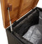 vidaXL - Tuinbox - 80x40x48 - cm - poly - rattan - en - acaciahout - zwart