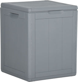 vidaXL - Tuinbox - 90 - L - PP - rattan - grijs