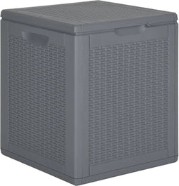 vidaXL - Tuinbox - 90 - L - PP - rattan - grijs