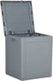 vidaXL - Tuinbox - 90 - L - PP - rattan - grijs