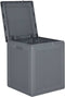 vidaXL - Tuinbox - 90 - L - PP - rattan - grijs