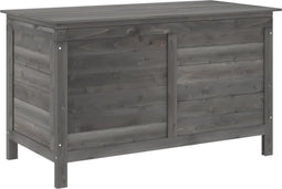 vidaXL - Tuinbox - 99x49,5x58,5 - cm - massief - vurenhout - antracietkleurig
