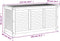 vidaXL - Tuinbox - met - jaloezieën - 113x50x56 - cm - massief - acaciahout