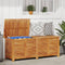 vidaXL - Tuinbox - met - jaloezieën - 150x50x56 - cm - massief - acaciahout