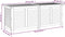 vidaXL - Tuinbox - met - jaloezieën - 150x50x56 - cm - massief - acaciahout