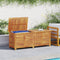 vidaXL - Tuinbox - met - jaloezieën - 150x50x56 - cm - massief - acaciahout