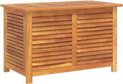 vidaXL - Tuinbox - met - jaloezieën - 90x50x56 - cm - massief - acaciahout