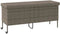 vidaXL - Tuinbox - met - wielen - 160x55x75 - cm - poly - rattan - grijs