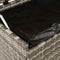 vidaXL - Tuinbox - met - wielen - 160x55x75 - cm - poly - rattan - grijs