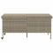 vidaXL - Tuinbox - met - wielen - 160x55x75 - cm - poly - rattan - lichtgrijs