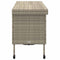 vidaXL - Tuinbox - met - wielen - 160x55x75 - cm - poly - rattan - lichtgrijs
