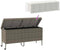 vidaXL - Tuinbox - met - wielen - 160x55x75 - cm - poly - rattan - grijs