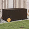 vidaXL - Tuinbox - met - wielen - 190 - L - poly - rattan - bruin