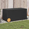 vidaXL - Tuinbox - met - wielen - 190 - L - poly - rattan - zwart