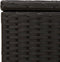 vidaXL - Tuinbox - met - wielen - 190 - L - poly - rattan - zwart