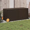 vidaXL - Tuinbox - met - wielen - 283 - L - poly - rattan - bruin