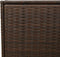 vidaXL - Tuinbox - met - wielen - 283 - L - poly - rattan - bruin