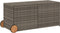 vidaXL - Tuinbox - met - wielen - 283 - L - poly - rattan - grijs