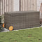 vidaXL - Tuinbox - met - wielen - 283 - L - poly - rattan - grijs