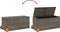 vidaXL - Tuinbox - met - wielen - 283 - L - poly - rattan - grijs