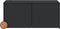 vidaXL - Tuinbox - met - wielen - 283 - L - poly - rattan - zwart