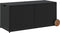 vidaXL - Tuinbox - met - wielen - 283 - L - poly - rattan - zwart