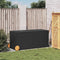 vidaXL - Tuinbox - met - wielen - 283 - L - poly - rattan - zwart