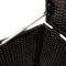 vidaXL - Tuinbox - met - wielen - 283 - L - poly - rattan - zwart