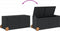 vidaXL - Tuinbox - met - wielen - 283 - L - poly - rattan - zwart