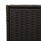 vidaXL - Tuinbox - met - wielen - 283 - L - poly - rattan - zwart