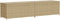 vidaXL - Tuinbox - met - wielen - 469 - L - poly - rattan - gemengd - beige